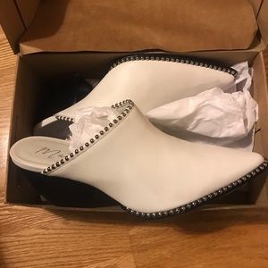 Matisse White mules 9